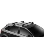 Багажник на гладкую крышу Thule Evo Wingbar Black для Volvo V60 (mkI) 2011-2018