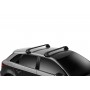 Багажник на гладкую крышу Thule Edge Wingbar Black для Opel/Vauxhall Crossland X (mkI) 2017→