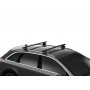 Багажник на интегрированные рейлинги Thule Evo Wingbar Black для Mini Cooper (F55; F56) 2014→; Mini Clubman (F54) 2016→