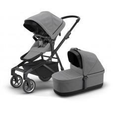 Детская коляска с люлькой Thule Sleek (Black/Grey Melange)