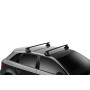 Багажник на гладкую крышу Thule Evo Squarebar для Toyota Yaris (5 door)(mkIII) 2012→